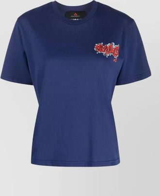 Peuterey cotton graffiti-print short-sleeve t-shirt