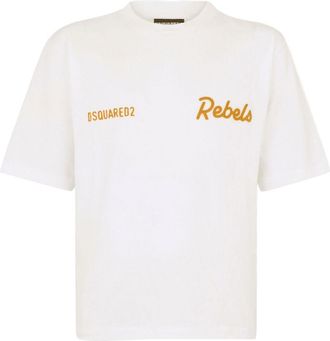 Dsquared2 Cropped White Cotton T-Shirt