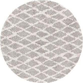 Safavieh Alfombra de polipropileno gris/beige, 155 cm