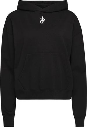 J.W.Anderson Zwarte Klassieke Hoodie - Dames - Hoodies - Zwart - S - Katoen - Hoodies & sweatvesten
