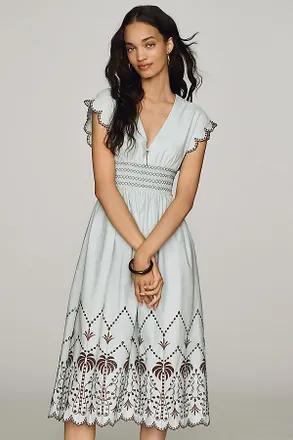 Rails Roxanne 100% Cotton Midi Dress