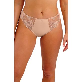 Fantasie Magdalena Scalloped Edge Briefs in Natural Beige at Nordstrom, Size Xx-Large