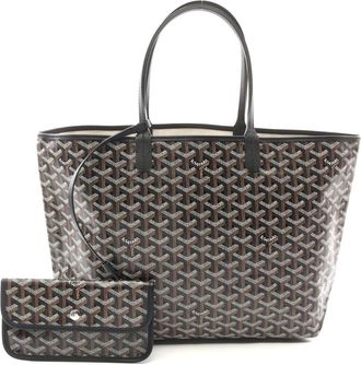 Goyard St. Louis PM Tote Bag PVC Canvas Leather