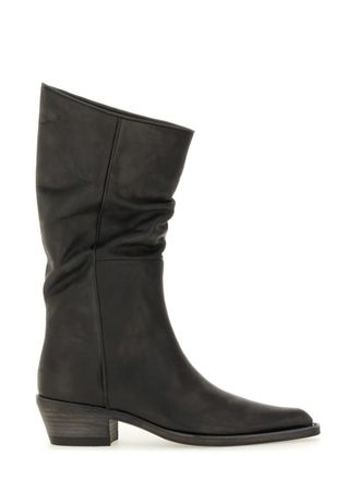Khaite Black Textile Boots