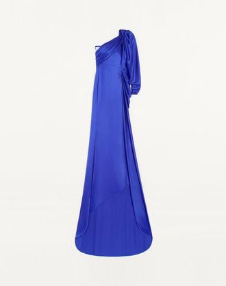Valentino Crepe Satin Gown Wo
