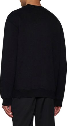 Jacquemus Mens Sweatshirt Cotton Grosgrain Black Sweatshirts Sweater