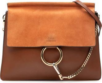 Chlo&eacute; Pre-owned Chloe Medium Calfskin and Suede Faye Crossbody Ladies O0RWRDOGVDMAXSA6