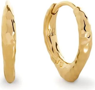 Monica Vinader Orecchini a cerchio Siren - Oro