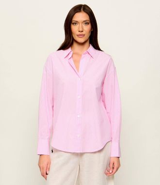 MC2 Saint Barth Relaxed Fit Long Sleeve Shirt with Vertical Stripe Pattern