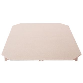 Beliani Plataforma Base Para Cama De Agua 180 X 200 Cm Mdf De Madera Clara Dormitorio Durable