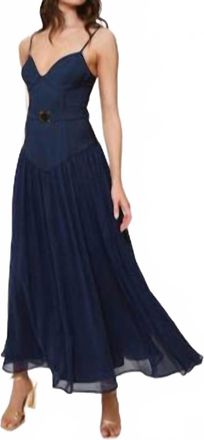 Hutch Ruby Maxi Dress In Navy