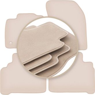 OEM Alfombrillas Premium Beige Para: Ford Galaxy Mk3 Monovolumen 2015