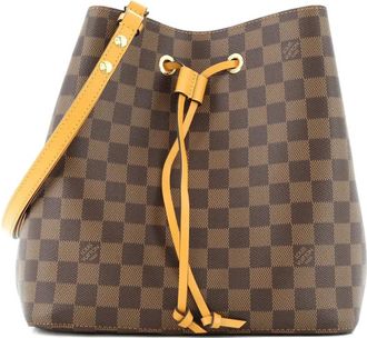 Louis Vuitton NeoNoe Handbag Damier with Leather MM bucket bag - Bruin