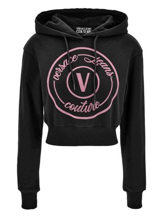 Versace Jeans Couture logo-detail hoodie - Black