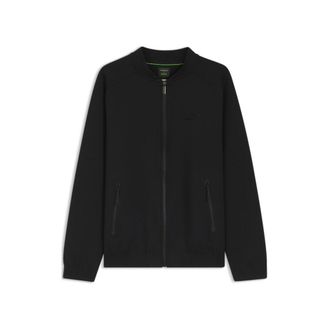 BOSS Porsche x zipper-up sweatshirt with embossed artwork