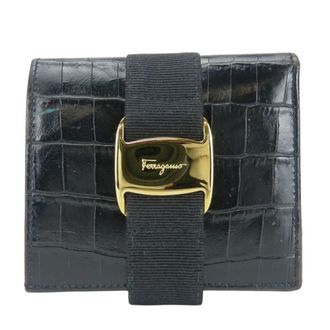 Ferragamo Vara Leather Wallet (Bi-Fold) (Pre-Owned)