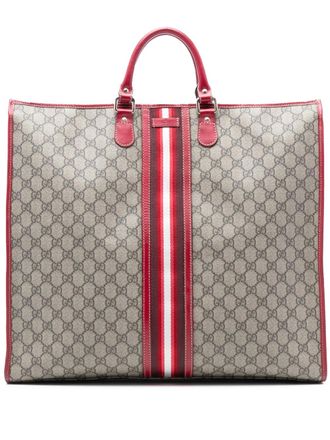 Gucci 2000-2015 GG Supreme Web tote bag - Brown