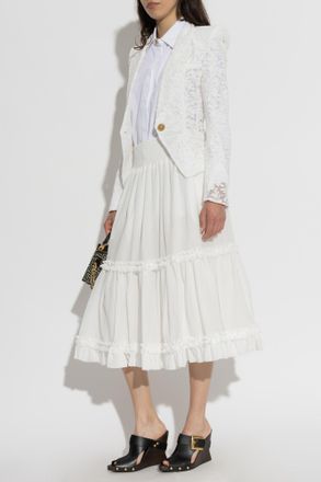 Balmain Cotton Shirt, Womens, White