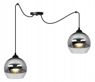 OEM Elegante L&aacute;mpara Colgante Led Ara&ntilde;a Cromada