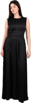 Ulla Johnson Delia Noir Gown Jurk - Dames - Maxi kleedjes - Zwart - M - Kleedjes