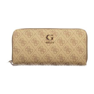 Guess Coleen Logo SLG Portemonnee - Dames - Portefeuilles - Beige - ONE Size - Accessoires