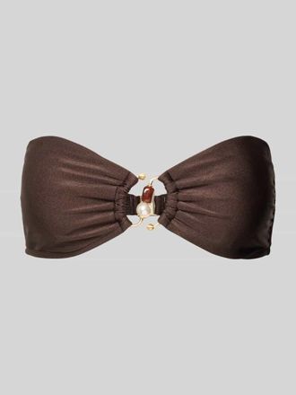 Seafolly Bikini-Oberteil in Bandeau-Optik Modell Palermo in Dunkelbraun, Gr&ouml;&szlig;e 36