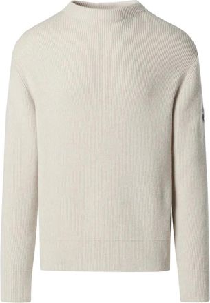 North Sails Trui met ronde hals - Heren - Truien - Beige - Maat: S Wol