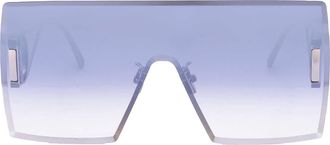 Dior 30MONTAIGNE M1U Grey Mirror Shield Ladies Sunglasses CD40102U 16C 143