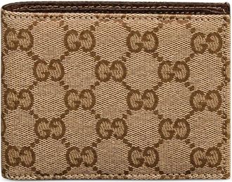Gucci GG Bi-fold Wallet - male - Gucci - Wallets & Cardholders - Beige - ONE SIZE - Accessories