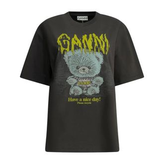 Ganni Dames, Tops, Grijs, Maat: L Jersey