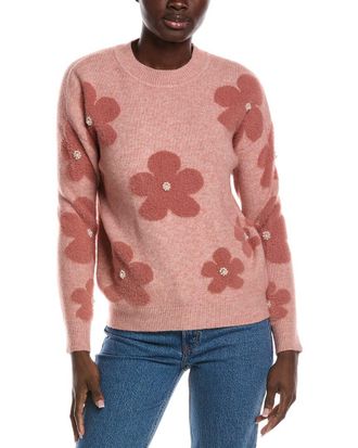 Nanette Lepore Eyelash Intarsia Sweater