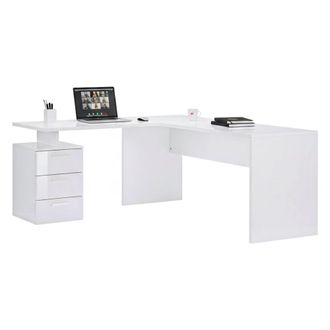 Dmora Escritorio Dguarin, Escritorio Esquinero Porta Pc, Mesa De Oficina Multiusos, Escritorio Multiposici&oacute;n Ahorra Espacio, 100% Made In Italy, Cm 160x60h7