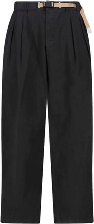 White Sand Broeken, Heren, Zwart, S, Katoen, Rechte broek