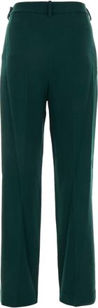 Alexandre Vauthier Womens Dark Green Wool Pant Cypressgreen Exterior: Pantaloni Trousers