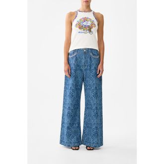 Camilla Jersey Tank Top in Espa&ntilde;a Nirvana at Nordstrom, Size X-Small Au