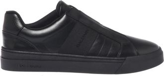 Baldinini Leren sneaker - Heren - Sneakers - Zwart - 41 EU - Leer - Schoenen
