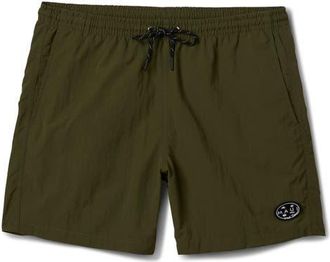 Maui and Sons Skyburn Adventure Drawstring Shorts in Olive at Nordstrom, Size Xx-Large