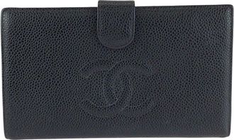 Chanel Black Others Coco Mark Long Wallet (Authentic Pre-Loved)