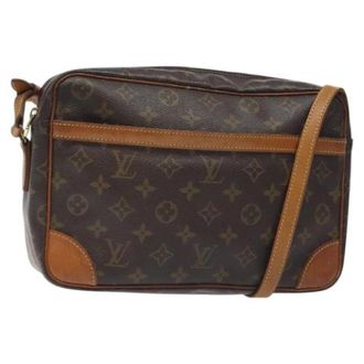 Louis Vuitton Tweedehands Canvas Louis Vuitton tassen - Dames - Pre-owned - Bruin - Maat: ONE Size Leer