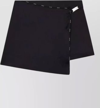 GCDS logo piping wrap mini skort buckle