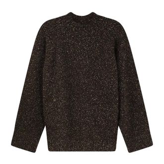 Alysi Jersey de cuello alto acanalado - Knitwear - Mujer - Marr&oacute;n - S