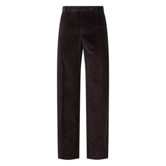 Dolce & Gabbana Pantalones de Terciopelo - Trousers - Hombre - Marr&oacute;n - L