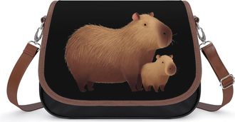 Generic Cute Capybara Small Womens Crossbody Bags Shoulder Handbag with Adjustable Strap for Travel