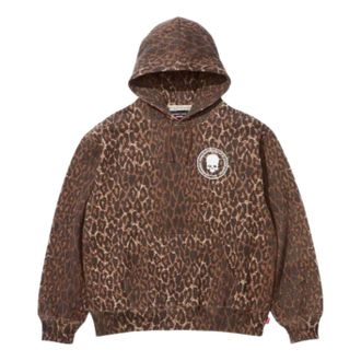 SUPREME FW25 x Number (N)ine Hooded Sweatshirt Leopard SUP-FW25-266-LEO
