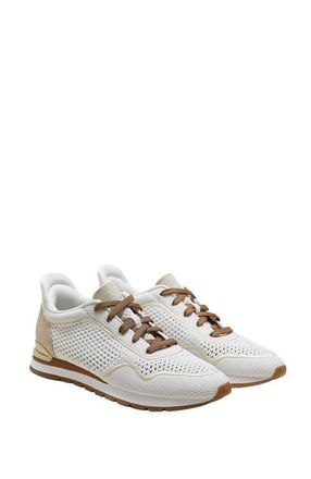 Vivaia Unisex Slip-On Mesh Sneakers in White Buff Beige at Nordstrom, Size 6.5