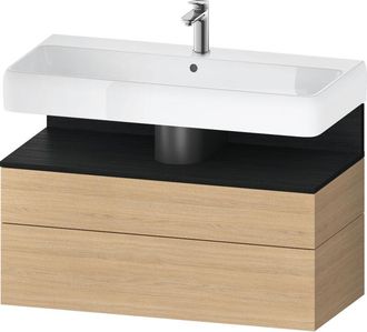 Duravit Duravit - Qatego Mueble Bajo Lavabo, 1 Extra&iacute;ble Y 1 Caj&oacute;n