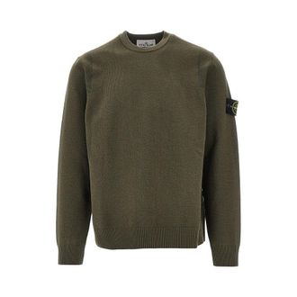 Stone Island Wool-blend sweater with logo badge Man XXL