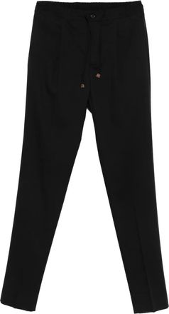 Incotex drawstring trousers - Black