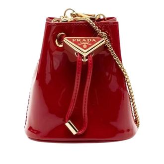 Prada Pre-owned Bucket Bags, female, Red, Size: ONE SIZE Pre-owned Vintage Pouch Shoulder Bag