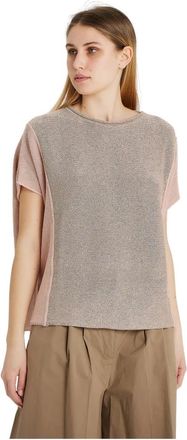 Le Tricot Perugia T-Shirts - Dames - T-shirts - Grijs - XS - Katoen - Tops